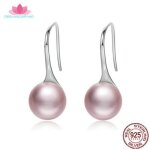 Organgonfand boucles doreilles femme - perle - argent sterling s925 - allergie - boucles doreilles