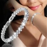 Organgonfand bracelet femme - argent - joker fashion - orn bracelet cristal femme zircon