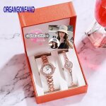 Organgonfand coffret cadeaumontre femme fille - - bracelet et imperméable montre à quartz pour femme ... Organgonfand coffret cadeaumontre femme fille - - bracelet et imperméable montre à quartz pour femme ...