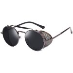 Organgonfand lunettes de soleil rondes en métal polarisées uv 400 style steampunk vintage pour homme ... Organgonfand lunettes de soleil rondes en métal polarisées uv 400 style steampunk vintage pour homme ...