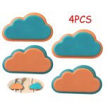 Organisateur de câbles mural autocollant - clips de câble - bleu et orange - abs - adhésif Organisateur de câbles mural autocollant - clips de câble - bleu et orange - abs - adhésif