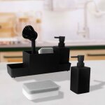 Organisateur evier cuisine distributeur de liquide vaisselle accessoire de rangement brosse � vaisselle ...