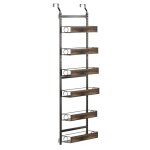 Organisateur de garde - manger � suspendre sur la porte - flasidu - etag�re � epices murale � 6 niveaux ...