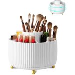 Organisateur maquillage rotatif rangement maquillage support cosm�tique plastique con�u pour �tre utilis� ...