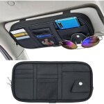 Organisateur de pare - soleil pour voiture - sac de rangement pour pare - soleil de voiture / suv - organisate ...