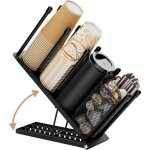 Organisateur de porte - gobelets � 4 compartiments distributeur de gobelets jetables avec panier de rangement ...