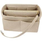 Organisateur de sac � main en feutre sac de rangement int�rieur bag in bag pour femmes avec sac � fermeture ...