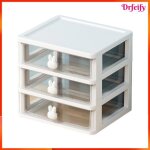 Organisateur de tiroir de bureau - akozon - 3 tiroirs - plastique transparent - grande capacit� - tiroirs ...
