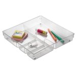 Organisateur pour tiroir transparent - interdesign - rangement multi fonctions - bac de rangement Organisateur pour tiroir transparent - interdesign - rangement multi fonctions - bac de rangement