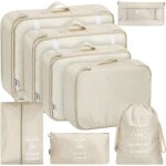 Organisateur valise lot de 8 organisateur de voyage rangement valise organisateur packing cubes impermable ...