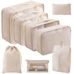 Organisateur de voyage 8 pi�ces ensemble r�sistant aux �claboussures pour v�tements cosm�tiques chaussures ...