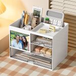 Organiseur de bureau - non spécifié - 15. 5x20. 8x14. 3 cm - abs Écologique - tiroir transparent Organiseur de bureau - non spécifié - 15. 5x20. 8x14. 3 cm - abs Écologique - tiroir transparent