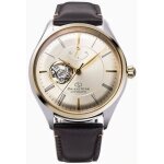 Montre - orient - orient star open heart re - at0201g00b - mcanique - cadran or - bracelet cuir marron ...