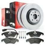 Original brembo disques de frein + plaquettes avant 345mm pour audi a4 a5 pr - nr