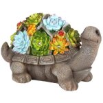 Ornement de jardin - artisanat - statue de tortue - solaire - led - décoration extérieure Ornement de jardin - artisanat - statue de tortue - solaire - led - décoration extérieure