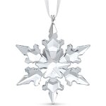 Ornement - swarovski - flocon de neige - cristal transparent - dcoration de nol -  suspendre