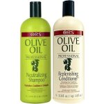 Ors shampooing neutralisant  lhuile dolive 1l avec revitalisant reconstituant 1l (lot de 2)