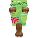 Os  mcher pour chien adulte saveur bacon - benebone - wishbone l - rsistant - 100% bacon
