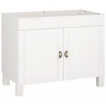 Oslo - meuble sous - vasque 100 cm avec 2 portes en pin teint� blanc