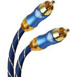 Ototon 1. 5m cble audio numrique coaxial rca plaqu or 24k en nylon tiss - 1. 5m
