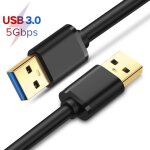 Ototon 1. 5m data cble usb 3. 0 type a mle vers mle cble double usb superspeed pour disque dur botier ...
