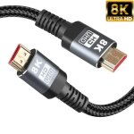 Ototon 2m cble hdmi 2. 1 8k 60hz 4k 120hz dolby vision high speed 48 gbps par ethernet supporte 3d ...
