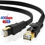 Ototon® 2m cat 8 plat câble ethernet réseau rj45 haut débit 40gbps 2000mhz 8p8c pour ps5 ps4 tv box pc ... Ototon® 2m cat 8 plat câble ethernet réseau rj45 haut débit 40gbps 2000mhz 8p8c pour ps5 ps4 tv box pc ...