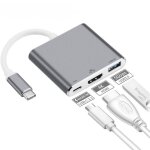 Ototon adaptateur usb c vers hdmi 4k hub type c vers hdmi adaptateur hdmi convertisseur + port usb 3. ...