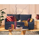 Ottawa - canap� 3 places convertible express couchage quotidien 140 cm matelas 12 cm en velours c�tel� ...