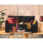 Ottawa - canap� 3 places convertible express couchage quotidien 140 cm matelas 12 cm en velours c�tel� ...