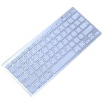 Ouniondo mini clavier sans fil bluetooth souris touchpad pour windows android ios wh blanc 128