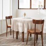 Ourea - nappe ronde 180cm gaze de coton pampa