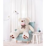 Ours en peluche gante xxl - mi? gustaw - amigo - blanc - 160 cm - intrieur - enfant