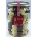 Oursons guimauve au chocolat au lait et blanc boite de 350gr