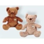 Ourson en peluche - nicotoy - 1058 - taille moyenne - noir - pour enfants � partir de 3 ans