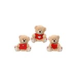 Ourson en peluche sp�cial saint - valentin de 15cm mod�les vari�s 808762