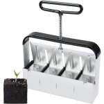Outil de blocage de terre manuel - outil de jardinage presse motte - 5cm - bloque le sol - avec poignée ... Outil de blocage de terre manuel - outil de jardinage presse motte - 5cm - bloque le sol - avec poignée ...