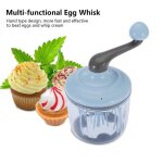 Outil de cuisine pratique de mlangeur multifonctionnel de batteur manuel de crme doeuf de 1100ml - ...