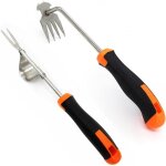 Outil de d�sherbage manuel en 2 pi�ces coupe - mauvaises herbes d�sherbeur outil de jardinage arrache ...