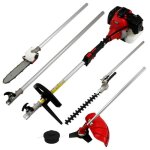 Outils multifonctions 5en1 � essence moteur 52cc 1. 2l - coupe - herbe taille - haie - rouge