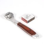 Outil de pdicure  poigne en bois multifonction but pour dcapant les peaux mortes (grattoir  pied ...