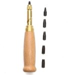 Outil de perforation de cuir automatique perforatrice � vis pour le cuir poin�on � vis r�glable automatique ...
