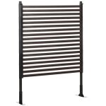 Outsunny - clot�re de jardin - acier avec rev�tement pe - 93x22x124cm - noir
