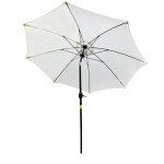Outsunny - parasol - aluminium - 265x265x240cm - blanc