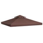 Outsunny - toile de tonnelle - tissus - 300x300x1cm - marron Outsunny - toile de tonnelle - tissus - 300x300x1cm - marron