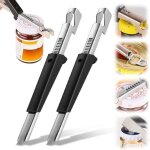 Ouvre - bocal r�glable - acier inoxydable - pour mains faibles - multifonction - 1 � 10 cm de diam�tre ...