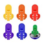 Ouvre - botes manuel - color - lot de 6 - plastique robuste - facile  utiliser - rutilisable
