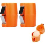 Ouvre coquille oeuf - inoxydable - casse oeuf facile - sparateur jaunes et blancs - design compact