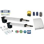 Ouvre portail double vantaux battants course 300 mm v�rins hc allducks ducati