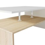 Ovsky table basse de salon table basse relevable table basse industrielle en agglomr 90 x 59 x 42 cm ...